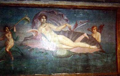 Pompeii painting of Venus