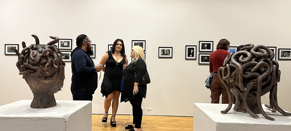 Peter Paul Luce Art Gallery with student senior shows