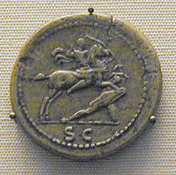 Domitian defeating a German