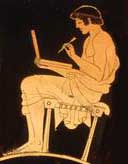 Man with writing tablet