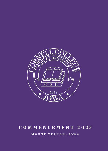 Cover for hte 2025 Commencement program