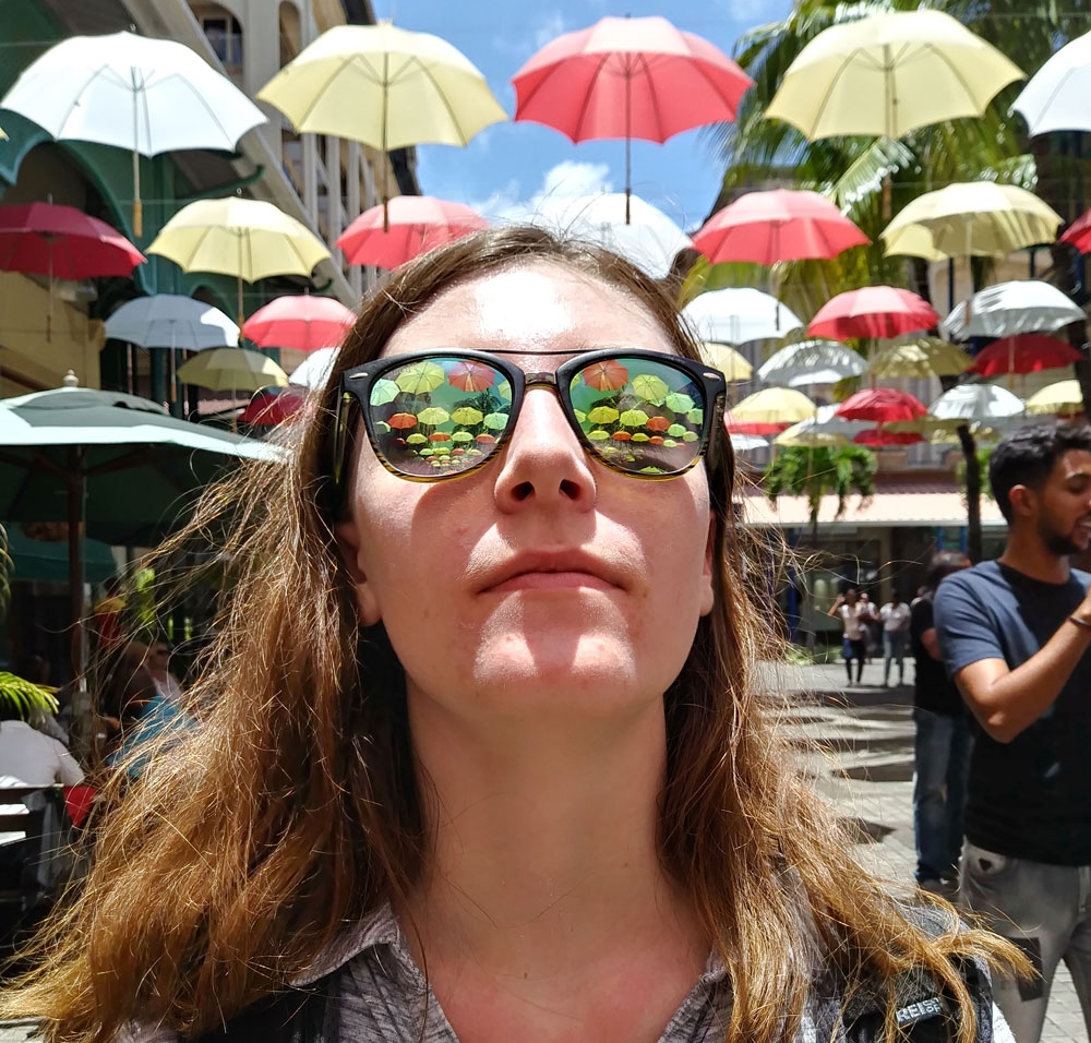 Cornell student experiencing global culture in an outdoor market