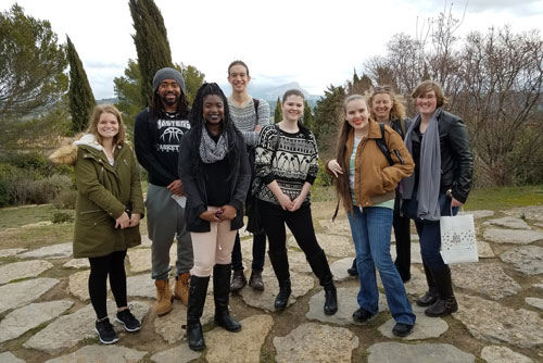 Cornell College students travel to France together for a block-long course
