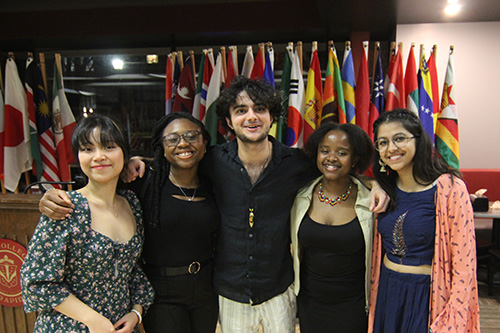 International Students from many cultures gathered