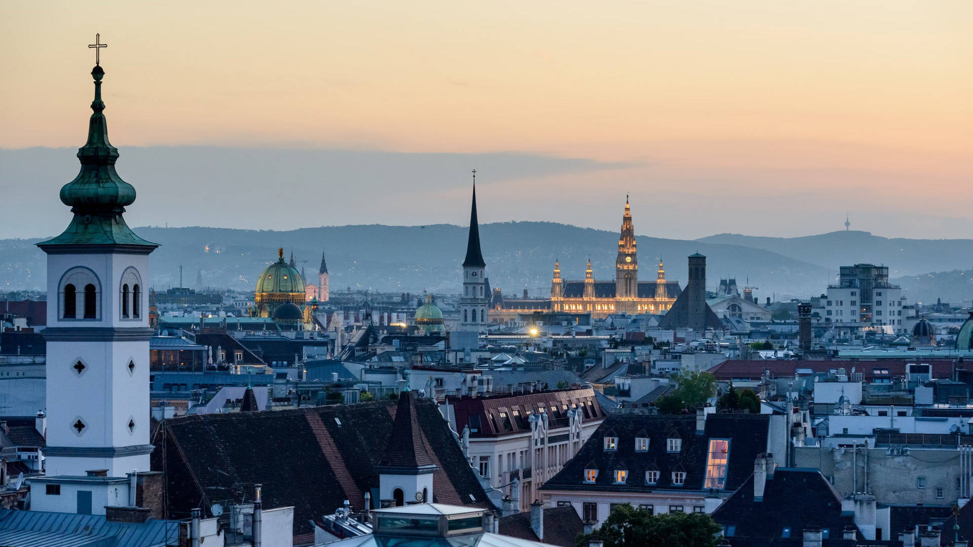 Vienna, Austria skyline image by Jacek Dylag via Unsplash