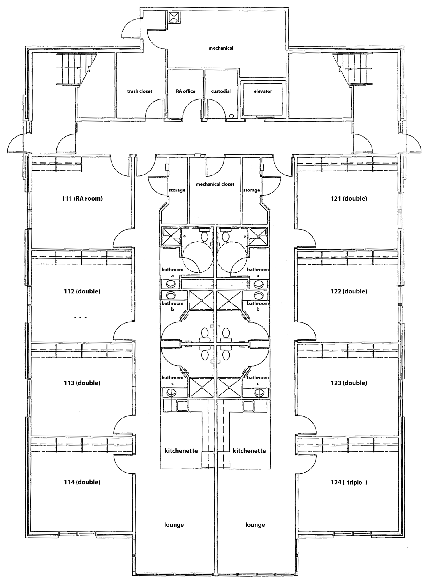 Ford hall smith college floor plan #5