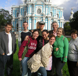Russia Today class at Smolny Cathedral