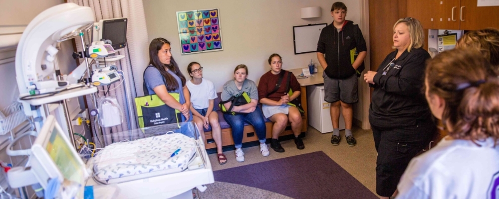 Sociology class at St. Luke's Hospital